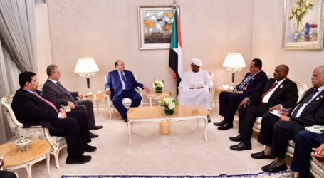 رئيس الجمهورية يلتقي أخيه الرئيس السوداني الفريق عمر حسن البشير