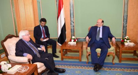 رئيس الجمهورية يستقبل المبعوث الأممي الى اليمن