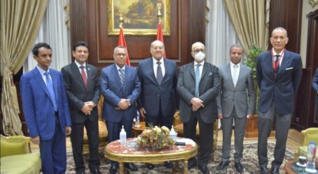 بن دغر يلتقي رئيس مجلس الشيوخ المصري
