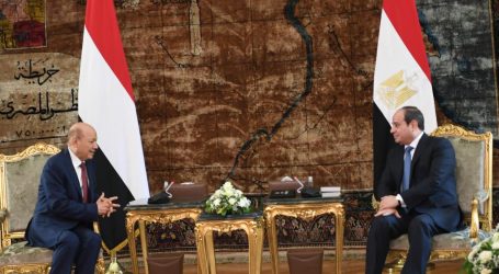 الرئيسان العليمي و السيسي يعقدان لقاءات ثنائية ومحادثات رسمية بشأن مستجدات الملف اليمني وامن الملاحة الدولية