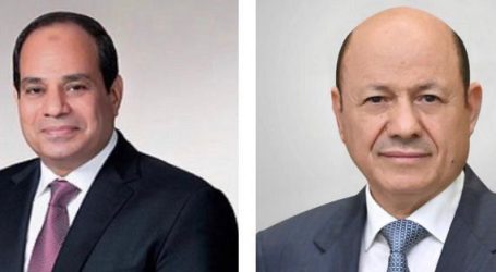 رئيس مجلس القيادة الرئاسي يجري اتصالا هاتفيا بالرئيس المصري